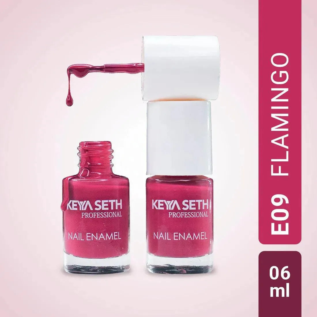 Free Flamingo Long Wear Nail Enamel Enriched with Vitamin E & Argan oil - Keya Seth Aromatherapy