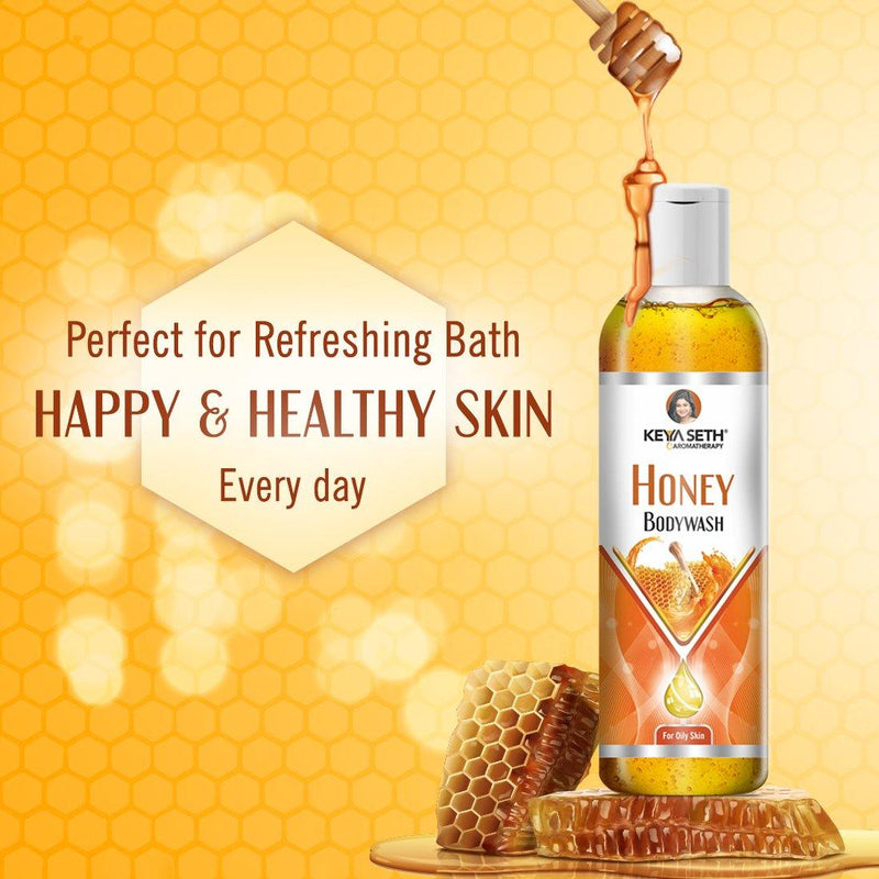 Honey Bodywash Enriched with Honey &Olive Extract, Shower Gel with Skin Conditioner for All Skin Types