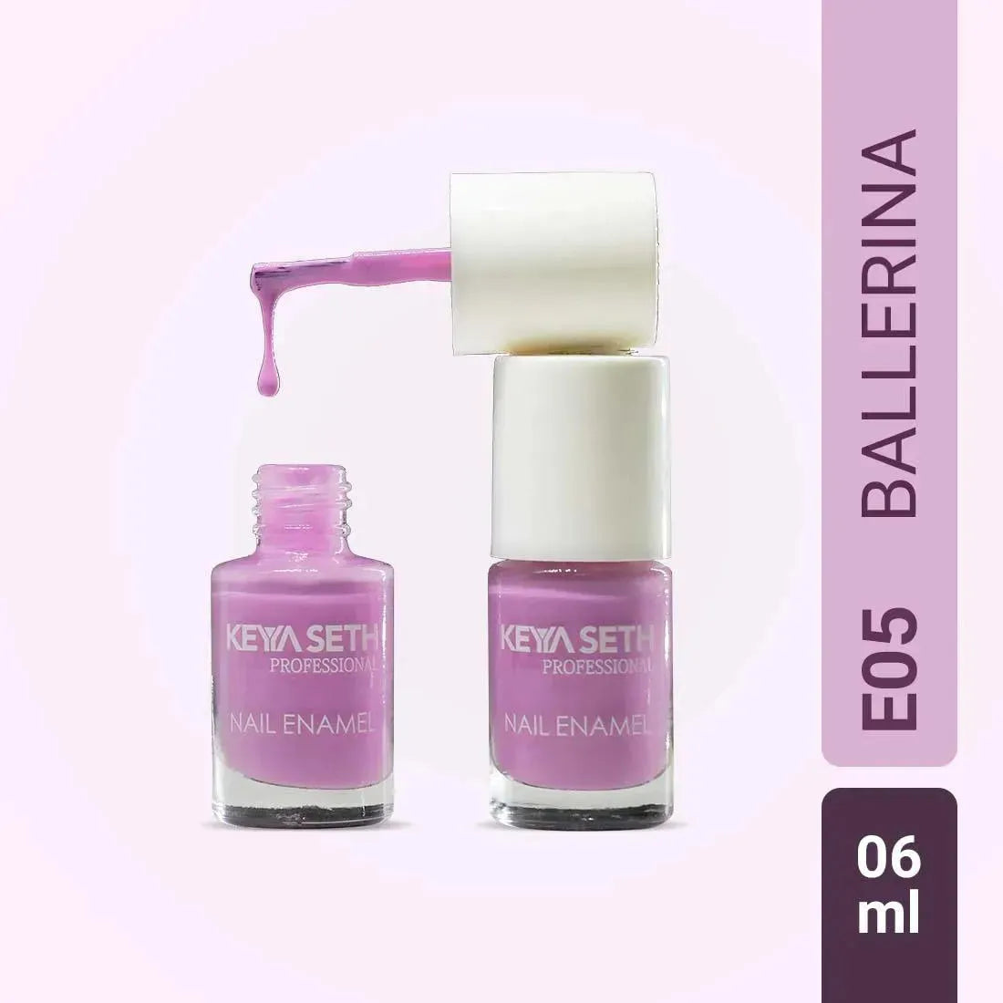 Ballerina Long Wear Nail Enamel Enriched with Vitamin E & Argan oil - Keya Seth Aromatherapy