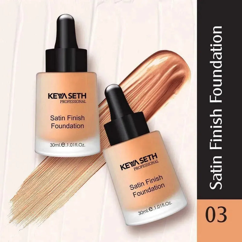 Satin Finish Foundation- Shade 03 - Keya Seth Aromatherapy