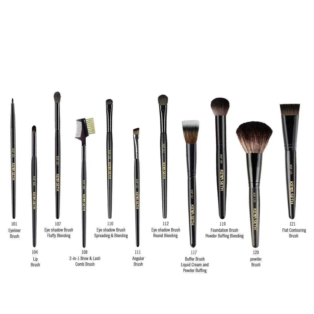 Set of 11 professional Mini Make Up Brush kit - Keya Seth Aromatherapy