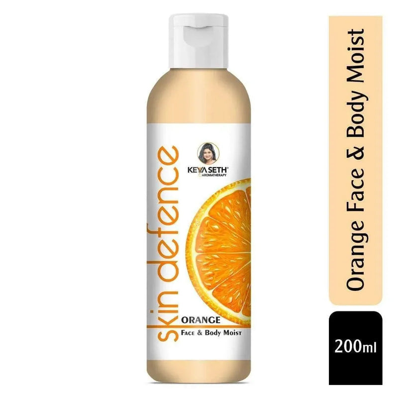 Orange Face & Body Moist,Vitamin C Enriched,Brightening, Rejuvenating, Refreshing - Keya Seth Aromatherapy