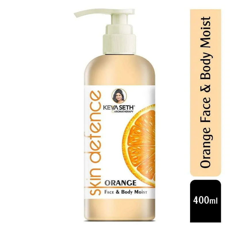 Orange Face & Body Moist,Vitamin C Enriched,Brightening, Rejuvenating, Refreshing - Keya Seth Aromatherapy