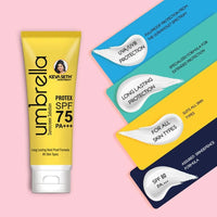 Umbrella Sunscreen Advance Treatment Kit SPF 75 Solution + SPF 50 Powder - Keya Seth Aromatherapy